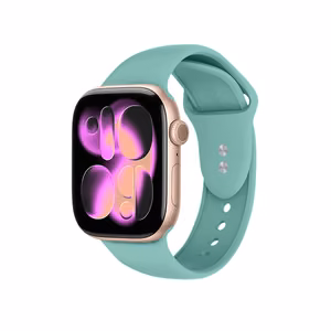 Crong Liquid ranneke Apple Watch 38 / 40 / 41 / 42 mm -kellolle, turkoosi