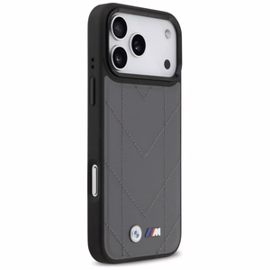BMW M Quilted Logo MagSafe Suojakuori iPhone 17 Pro Maxille - grafiitti