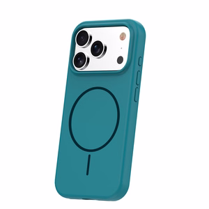 Silicone Thin Mag case for iPhone 15 Pro 6,1" turquoise