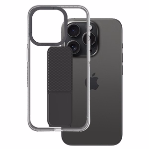 Amazing Thing Titan Pro Holder Suojakuori 10FT IP156.7PTHBK iPhone 15 Pro Max:lle musta jalustalla