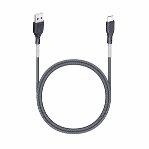 Kaapeli USB A - USB C Forcell F-Energy QC4.0 5A 60W Carbon 1 m CB-02A musta