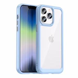 Outer Space Case iPhone 14 Pro kova suojakotelo, jossa on geelikehys sininen