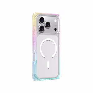 AmazingThing Omni Suojakuori iPhone 17 Pro Max:lle MagSafe-yhteensopiva - läpinäkyvä sateenkaari