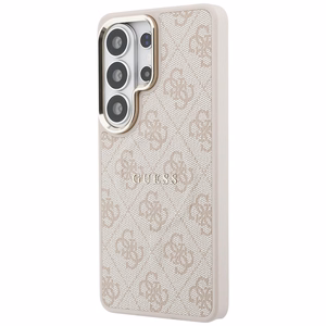 Guess suojakuori 4G Embossed Ring MagSafe Samsung Galaxy S26 Ultra:lle pinkki
