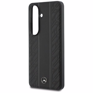 Mercedes Laurel Leaves Vertical Stripes MagSafe suojakuori Samsung Galaxy S26:lle musta
