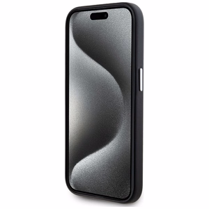 Karl Lagerfeld FW Metal Plate MagSafe Suojakuori iPhone 15 Pro Max:lle - musta