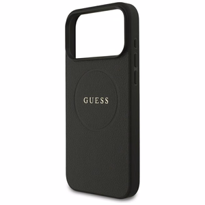 Guess Grained Gold Ring MagSafe suojakuori mallille iPhone 18 Pro Max / 17 Pro Max – väri: musta