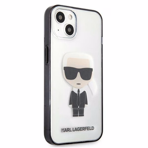 Karl Lagerfeld Iconik Karl Kotelo iPhone 13 mini - läpinäkyvä
