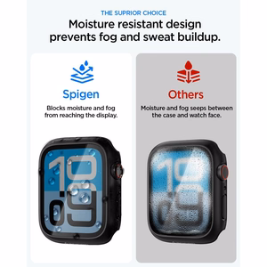 Spigen Thin Fit 360 -suojakuori mallille Apple Watch 44 mm – musta