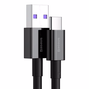 USB-kaapeli Baseus Superior USB - Type-C 66W 2,0m musta CATYS-A01