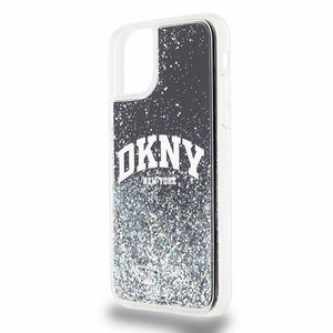 DKNY Liquid Glitter Big Logo Suojakuori iPhone 11 / Xr:lle - musta
