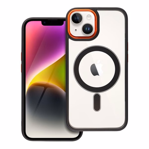 Suojakuori iPhone 14:lle Color Edge Mag Cover yhteensopiva MagSafe musta-kulta