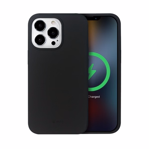 Crong Color Cover Magnetic suojakuori iPhone 13 Pro Max -laitteelle, MagSafe-yhteensopiva, musta