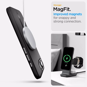 Spigen Enzo Aramid MagSafe Case for iPhone 16e / 17e - Black