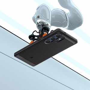Spigen Rugged Armor Mag suojakuori Samsung Galaxy S25 Ultra -puhelimelle - musta