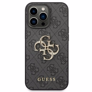 Guess 4G Big Metal Logo kotelo iPhone 14 Pro - harmaa