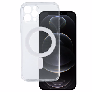 TEL PROTECT MagSilicone Suojakuori iPhone 12 Pro:lle läpinäkyvä