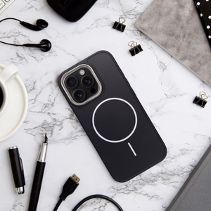 Suojakuori Samsung S26:lle Frame Mag Cover MagSafe-yhteensopiva musta