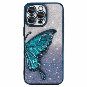 Tel Protect Butterfly Water Suojakuori iPhone 17 Pro:lle sininen