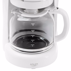 Adler AD 4383w suodatinkahvinkeitin jauhetulle kahville, 1,5 l, valkoinen