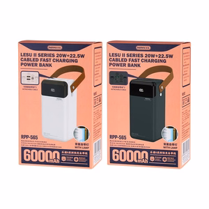 Remax RPP-565 varavirtalähde 22,5W 60000 mAh harmaa