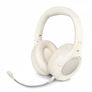 Muse M-295 ANCW – langattomat korvat peittävät Bluetooth-kuulokkeet mikrofonilla ja ANC:llä, valkoiset