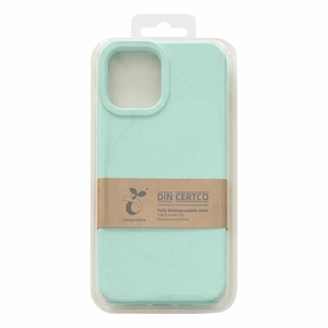 Eco Case kotelo iPhone 14 Plus silikoni hajoava suojus mintunvihreä
