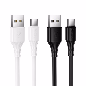 Kaapeli USB-A - USB-C Hoco 3A 1 m X120 valkoinen
