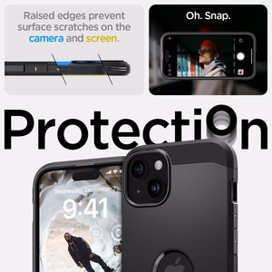 Spigen Tough Armor Mag MagSafe Suojakuori iPhone 15 6,1 musta