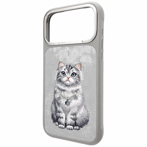 Nimmy Lucky Fashion Cat MagSafe Suojakuori iPhone 17 Pro - Harmaa