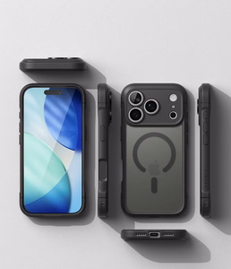 Ringke Fusion Bold Magnetic MagSafe -suojakuori iPhone 18 Pro Max / 17 Pro Max -malleille, mattamusta