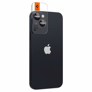 Spigen Glas.tR EZ Fit Optik kamerasuoja iPhone 14 / Plus / 15 / Plus - musta 2 kpl.