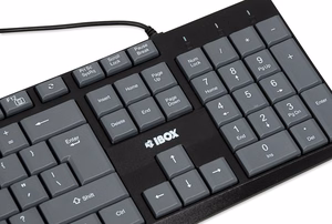 iBOX Eris USB näppäimistö, harmaa/musta