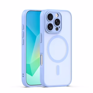 Mag Matt Suojakuori iPhone 16 Pro Max 6,9:lle vaaleansininen kamerasuoja