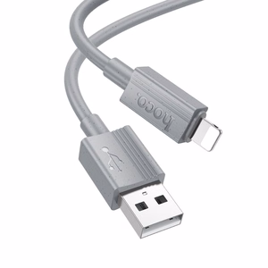 Hoco USB-A - Lightning -kaapeli 2,4A 1 m X107 - harmaa
