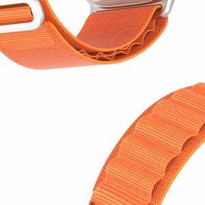Dux Ducis GS nylon ranneke Apple Watch 42 / 44 / 45 / 49 mm:lle oranssi