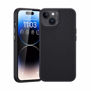 Benks Magnetic Hybrid Armor Pro Kevlar Suojakuori Metal Frame 600D iPhone 15 Plus:lle musta