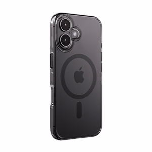 Crong Clear MAG Pro MagSafe suojakuori iPhone 16 -laitteelle, musta
