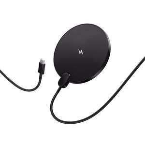 Wireless charger Hoco 15W with cable USB C and digital display CW62 black