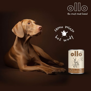OLLO Pure Deer -koirien märkäruoka, 850 g
