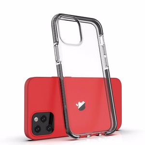 Spring Case kirkas TPU geeli suojakuori värikäs kehys iPhone 13 mini tummansininen tummansininen