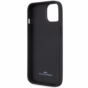 BMW BMHCP14S22RQDK iPhone 14 6.1 musta/musta nahkainen Quilted