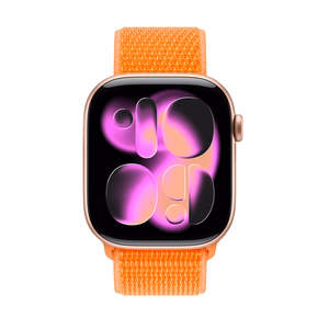 Crong Nylon Apple Watch -urheiluranneke, 38/40/41/42 mm, Tropical Orange