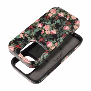 Suojakuori iPhone 15:lle Forcell F-Protect Mirage MagSafe-yhteensopiva Military Drop-Test ruusudraama