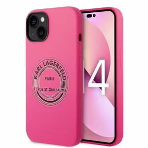 Karl Lagerfeld KLHCP14MSRSGRCF iPhone 14 Plus 6.7 kovakuori vaaleanpunainen / vaaleanpunainen Silicone RSG