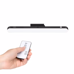 XO LED-magneettilamppu YH08B 1200mAh musta + kaukosäädin