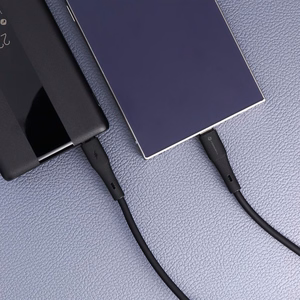 Kaapeli USB C - USB C Forcell F-Energy QC4.0 PD 5A 100W Silicone 1 m C347 musta