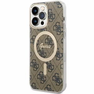Guess GUHMP14XH4STW iPhone 14 Pro Max 6.7 ruskea/ruskea suojakuori 4G MagSafe
