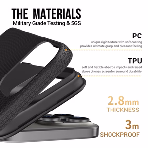 Perfectionists Triangle Mag suojakuori iPhone 16 Pro Max musta