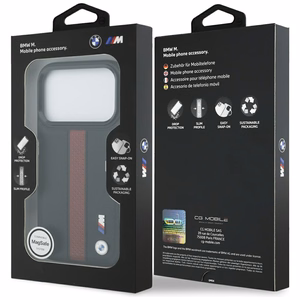 BMW M Perforated Stripe Logo MagSafe Suojakuori iPhone 17 Pro:lle - Punainen
